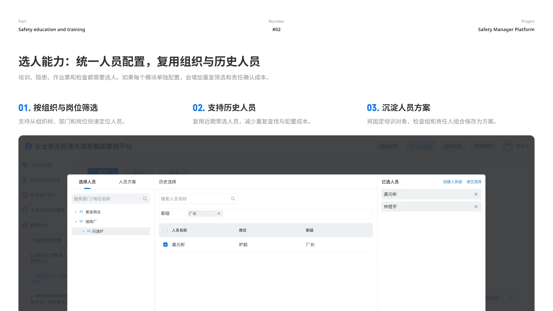 安全教育培训人员配置设计